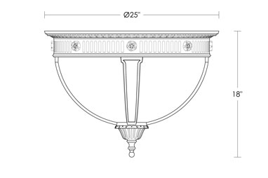 Biltmore Flushmount